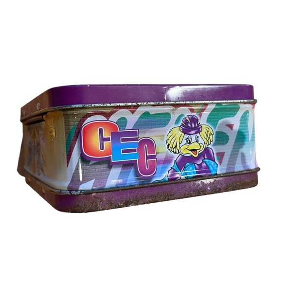 Chuck E Cheese Helen Henny Vintage Tin Mini Lunchbox Collectors Item - Picture 2 of 9